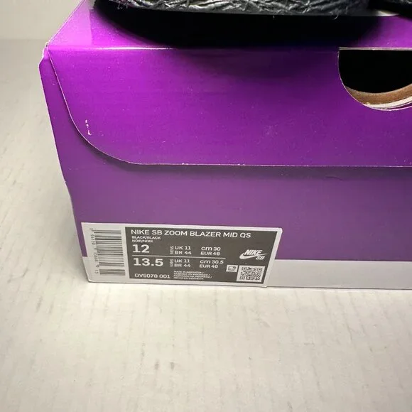 Nike SB Blazer Mid QS Supreme Black